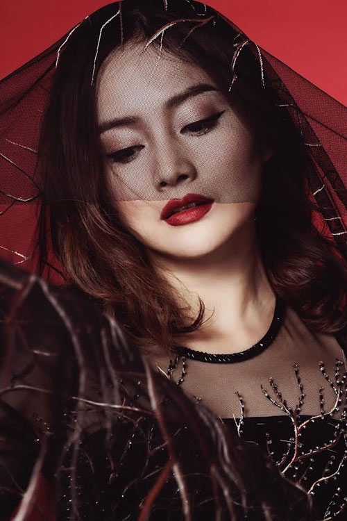 lễ hội Halloween, diễn viên Lan Phương, Lan Phương xinh đẹp chào đón Halloween