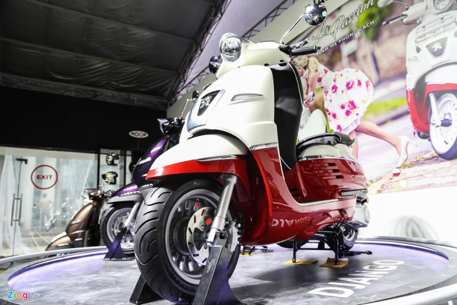 Chi tiet Peugeot Django - doi thu moi cua Vespa tai VN hinh anh 3