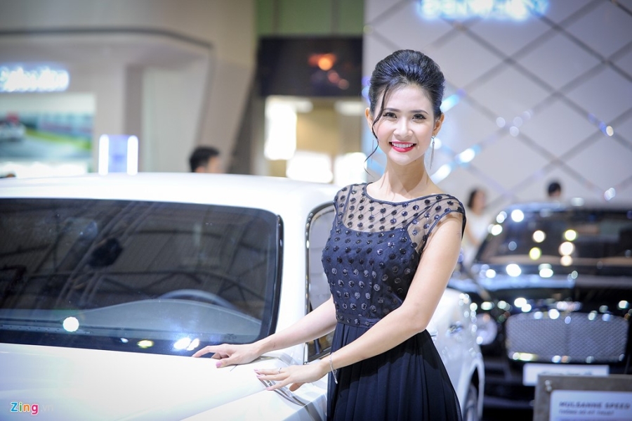 Nhung bong hong xinh dep tai trien lam xe quoc te Viet Nam hinh anh 2