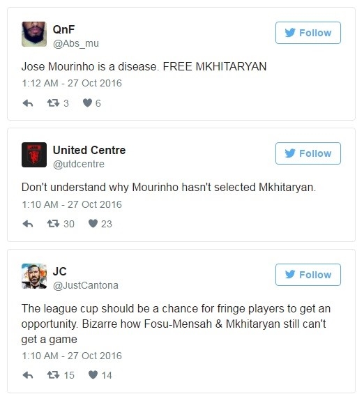 Fan gian du vi Mourinho lai bo roi Mkhitaryan hinh anh 1