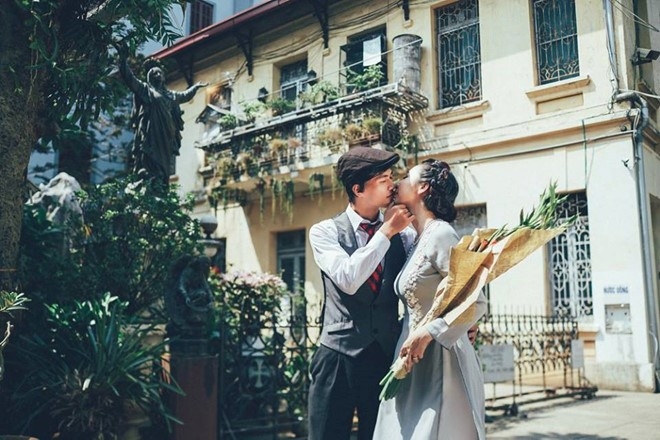Cap 9X chup anh cuoi tai hien Ha Noi nhung nam 80 hinh anh 5