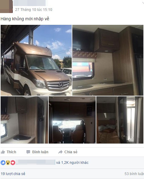 Hình ảnh chiếc motorcoach mới về Việt Nam đã gây xôn xao trên mạng xã hội. 