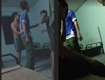 Quan doi xac minh clip canh nguoi mac quan phuc danh nhau hinh anh 1
