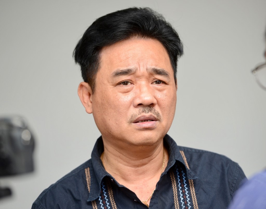 Quoc Khanh khoc o dam tang nghe si Pham Bang hinh anh 8