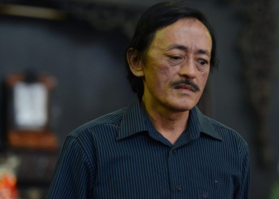 Quoc Khanh khoc o dam tang nghe si Pham Bang hinh anh 17