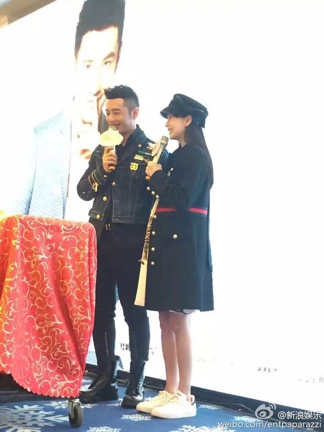 Angelababy khe ne bung bau den chuc mung Huynh Hieu Minh hinh anh 2