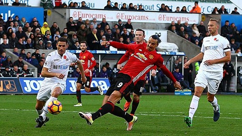 Ibrahimovic chấm dứt cơn khát bàn thắng kéo dài hơn 600 phút