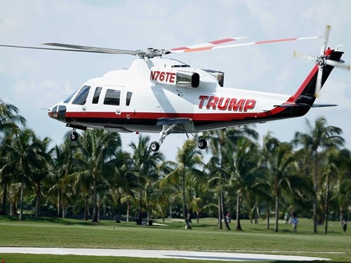Trump đã chi 750.000 USD để thiết kế lại trực thăng Sikorsky S-76 của ông.