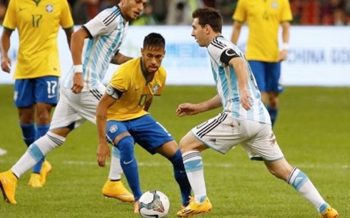 brazil argentina cuoc noi chien giua messi va neymar hinh 1