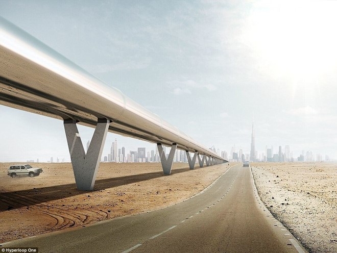 hệ thống “tàu” cao tốc, công nghệ Hyperloop, Dubai, Ả rập, đường sắt, giao thông