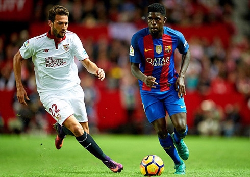 samuel umtiti dinh chan thuong nguy co lo tran el clasico hinh 1