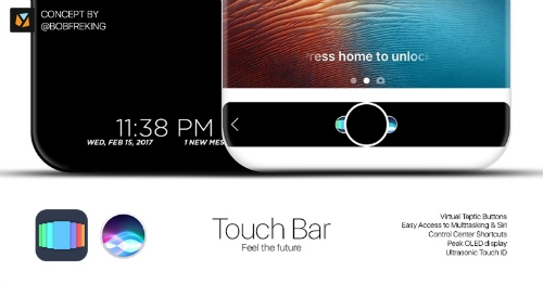 mau iphone thu 10 se co vo gom ceramic, touch bar hinh anh 2