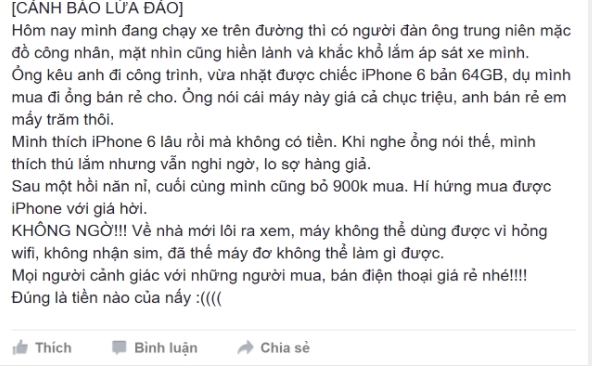 Xe om, ban ve so lua ban iPhone nhat duoc gia sieu re hinh anh 1