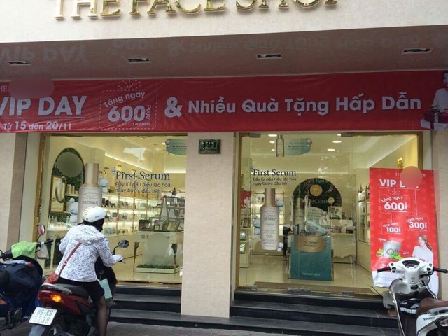 Các sản phẩm mỹ phẩm được trừ thẳng vào giá