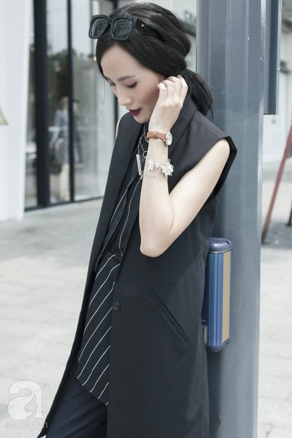áo vest đen