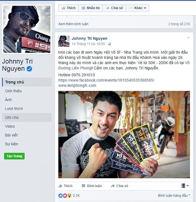 Su kien vo thuat cua Johnny Tri Nguyen lai bi 'tuyt coi' hinh anh 2