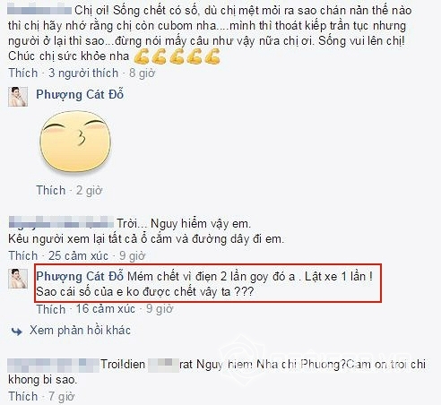 Cát Phượng bị điện giật 3