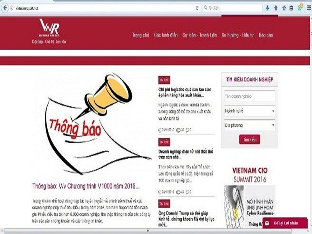 vietnam report co muon danh tong cuc thue de xep hang doanh nghiep? hinh anh 1