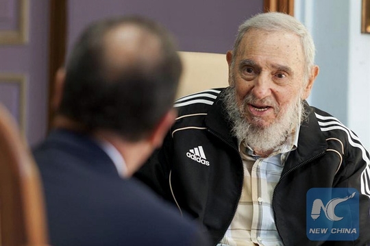  Cựu Lãnh tụ Cuba Fidel Castro vào năm 2015. Ảnh: Tân Hoa Xã 