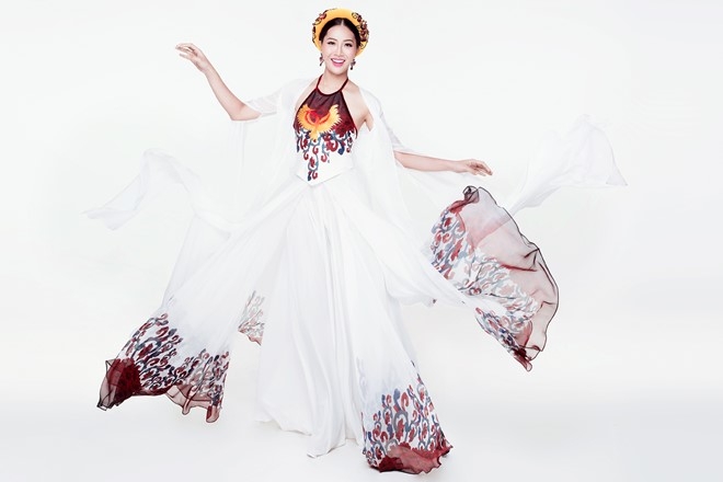 Trang phuc truyen thong cua Dieu Ngoc tai Miss World hinh anh 2