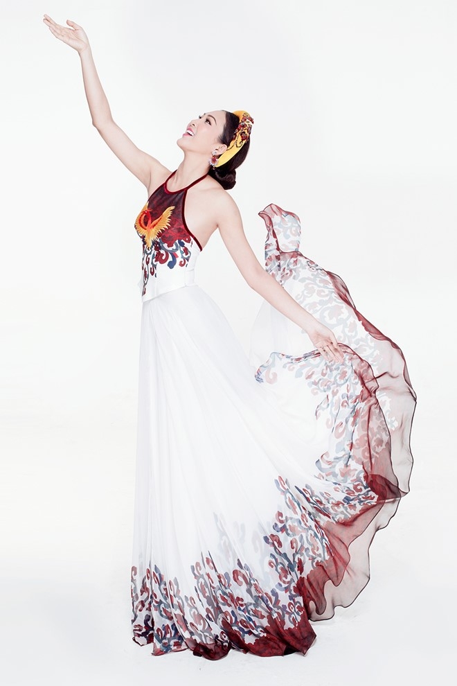 Trang phuc truyen thong cua Dieu Ngoc tai Miss World hinh anh 4