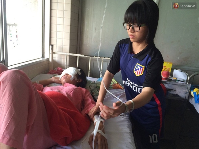 Xót thương nữ sinh xinh đẹp bị mảnh vỡ mũ bảo hiểm đâm thủng mặt - Ảnh 2.