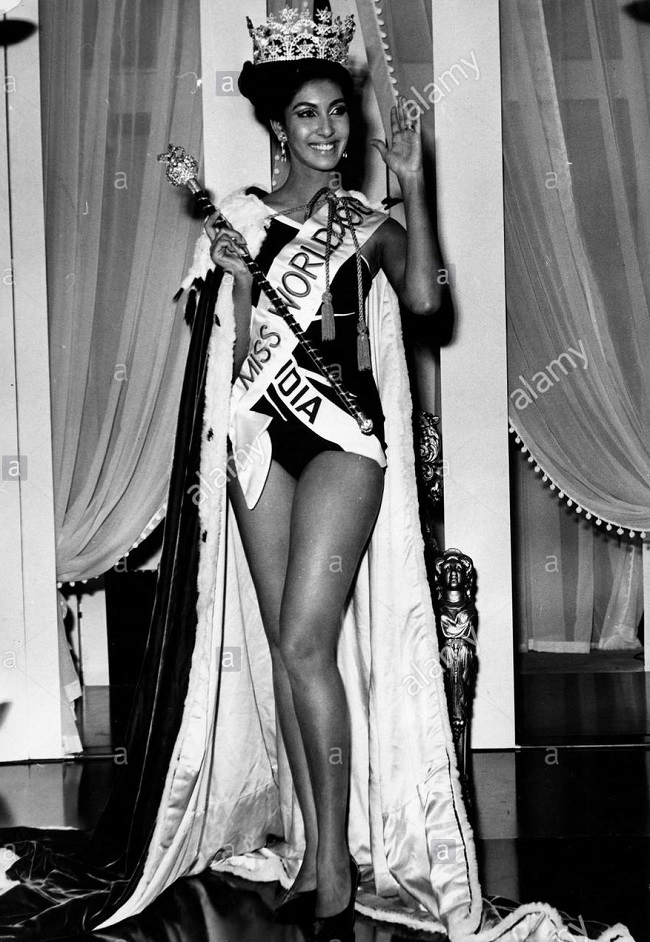8. Reita Faria: Người đẹp sinh năm 1945, đăng quang Hoa hậu Thế giới năm - Miss World 1966 và trở thành người đẹp châu Á đầu tiên được vinh danh trên đấu trường nhan sắc quốc tế này. 