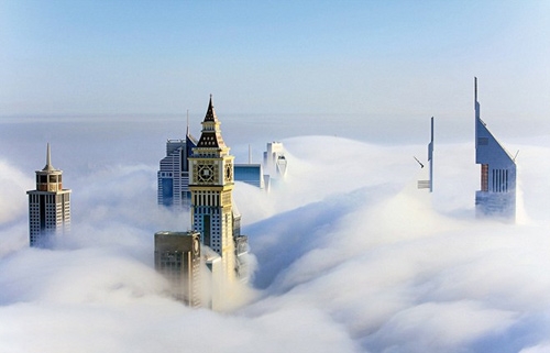 dubai bong hoa “thanh pho tren may” vi suong mu hinh anh 6