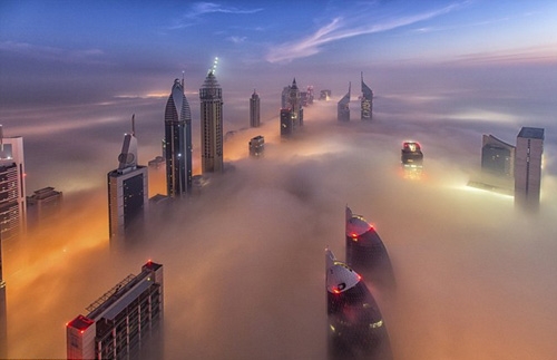 dubai bong hoa “thanh pho tren may” vi suong mu hinh anh 7