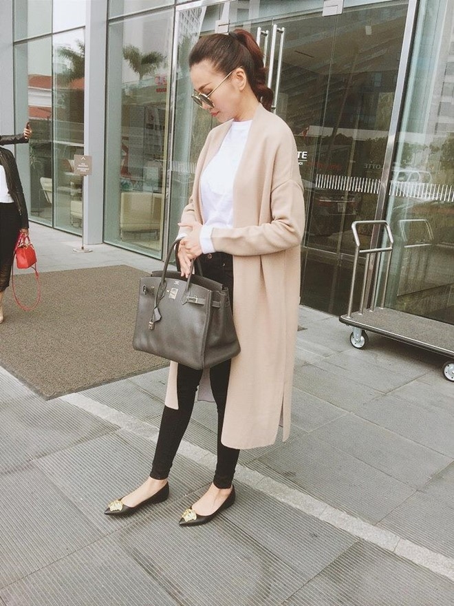 Bo suu tap ao khoac thu dong sanh dieu cua Thanh Hang hinh anh 2