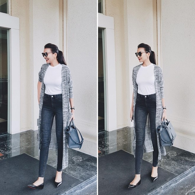 Bo suu tap ao khoac thu dong sanh dieu cua Thanh Hang hinh anh 7