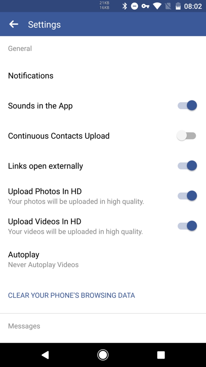 Facebook cap nhat tinh nang tai video HD cho Android hinh anh 1