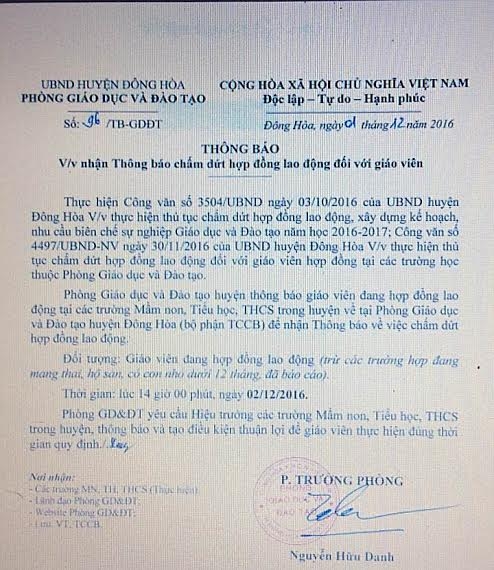 phu yen: 55 giao vien bi cham dut hop dong lao dong co dung quy dinh? hinh anh 2