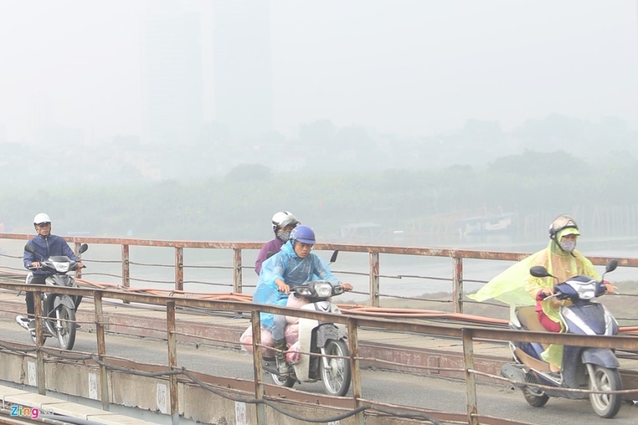 Suong mu bao phu Ha Noi hinh anh 5