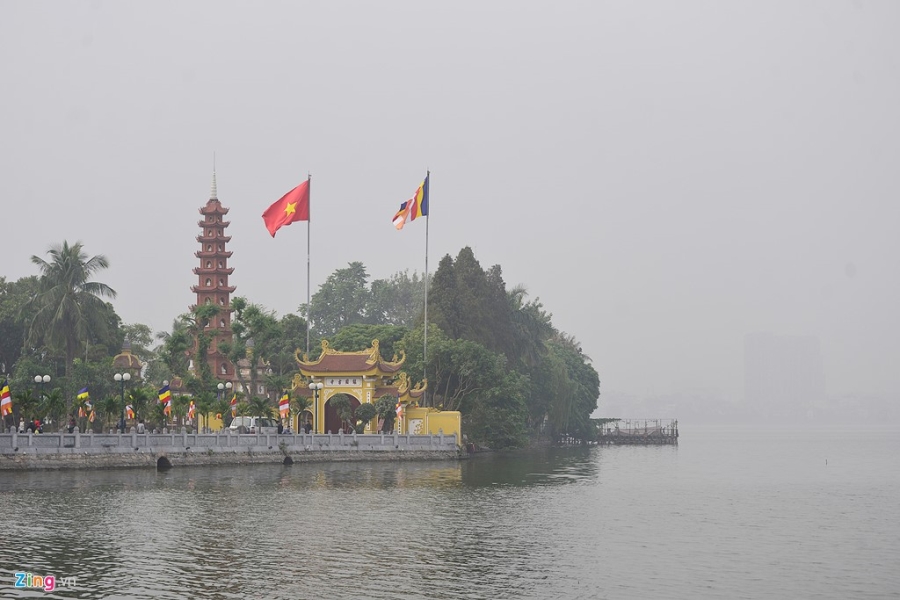 Suong mu bao phu Ha Noi hinh anh 10