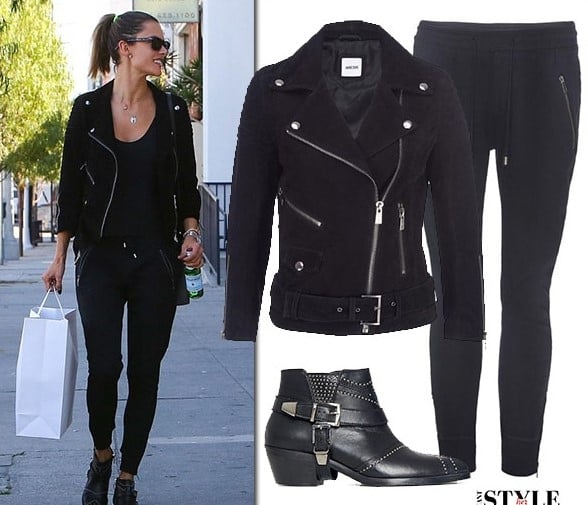 Ankle boots va skinny den, bo doi hoan hao cua sao ngay dong hinh anh 9
