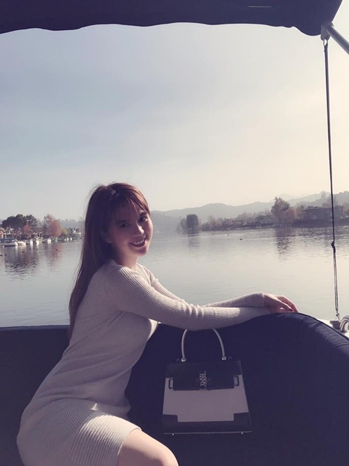 ngoc trinh cam thay binh yen khi o canh ban trai ty phu tai my - 1