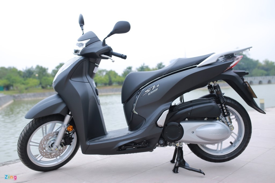 Anh thuc te Honda SH 300i ABS mau xam den chinh hang hinh anh 11