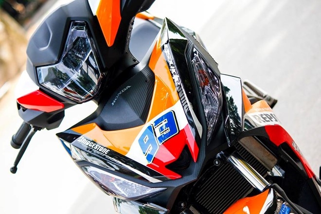 Honda Winner 150 son tem dau dan ao cua biker Bien Hoa hinh anh 4