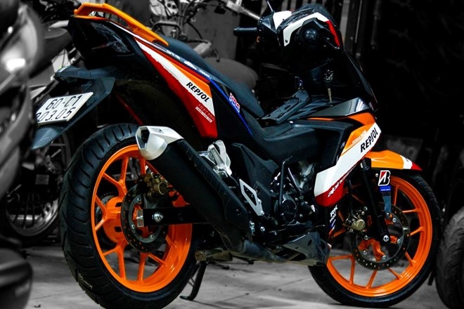Honda Winner 150 son tem dau dan ao cua biker Bien Hoa hinh anh 5