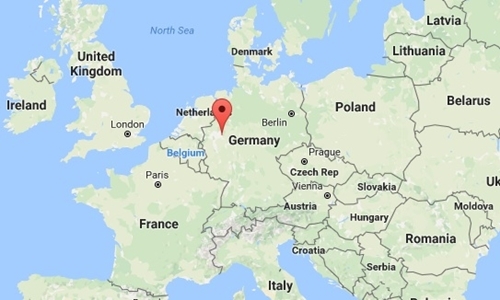 Vị trí bang bang Bắc Rhine-Westphalia. Đồ họa: Google.com