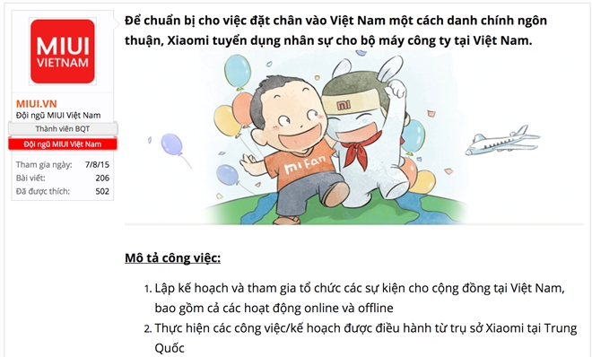 Xiaomi tuyen dung, chuan bi do bo Viet Nam cung Nokia? hinh anh 1