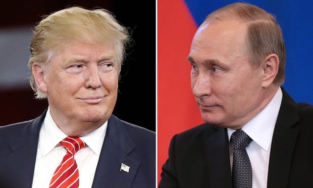  Tổng thống Nga Vladimir Putin (phải) và Tổng thống đắc cử Mỹ Donald Trump. (Ảnh: Getty) 