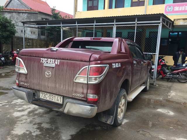 Chiếc xe Hồ Minh Tuân dùng để đâm vào xe của lực lượng CSGT
