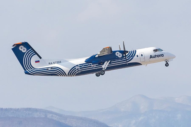  Một máy bay của hãng hàng không Nga Aurora Airlines. (Ảnh: Moscow Times) 