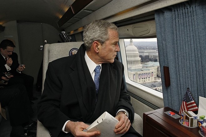 Chuyen di cuoi cua cac cuu tong thong My tren Air Force One hinh anh 1