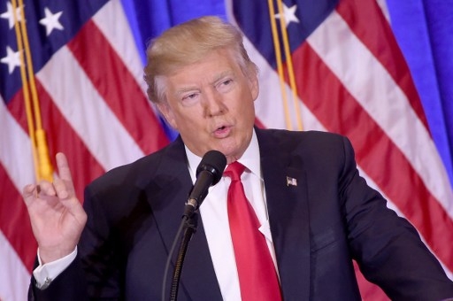  Ông Trump tại cuộc họp báo (Ảnh: AFP) 