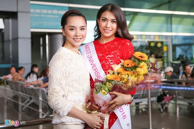 Pham Huong tien Le Hang len duong thi Miss Universe hinh anh 4