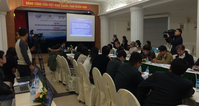  Toàn cảnh hội thảo “Rào cản đối với kinh doanh các đầu vào Nông nghiệp: Giống cây trồng, giống vật nuôi và máy nông nghiệp” 