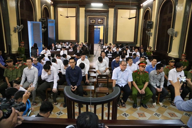 Bị cáo Phạm Công Danh tại phiên phúc thẩm ngày 27/12. (Ảnh Báo Thanh Niên)